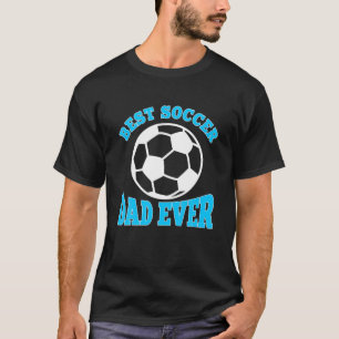 T-shirt Fête des pères de balle de football masculin meill