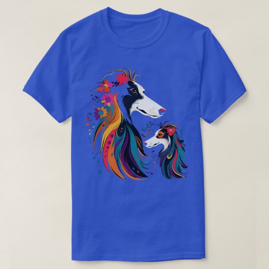 T-shirt Fête des pères de Borzoi (Design devant)