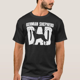 T-shirt Fête des pères de chien berger père allemand