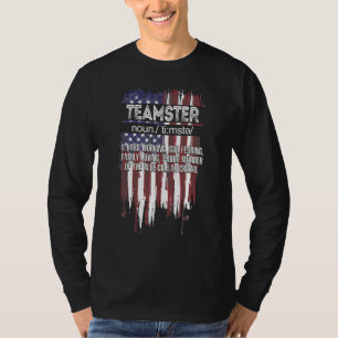 T-shirt Fête des pères de définition de l'équipe du drapea