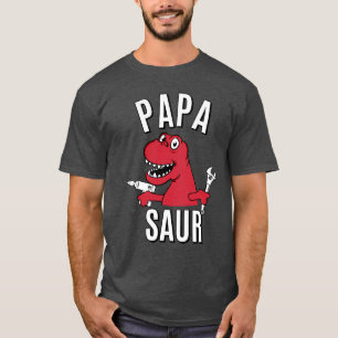 T-SHIRT FÊTE DES PÈRES DE DINOSAURE DE SOURIRE DU PAPA