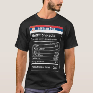 T-shirt Fête des pères de la nutrition du père serbe Da