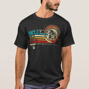 T-shirt Fête des pères de l'oncle de pêche Vintage rétro