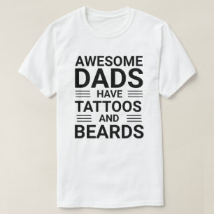 T-shirt Fête des pères de papa barbu personnalisé