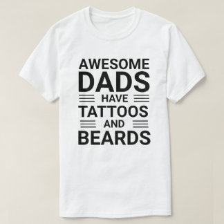 T-shirt Fête des pères de papa barbu personnalisé