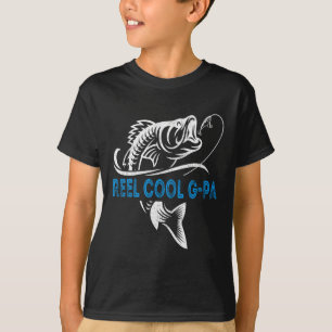 T-shirt Fête des pères de pêche G-Pa Cool de rouleaux