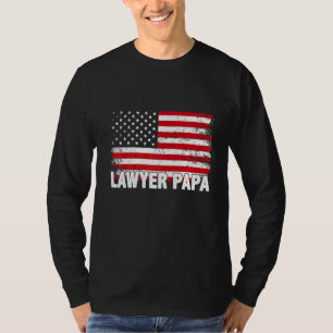 T-shirt Fête des pères du drapeau américain de l'avocat Pa