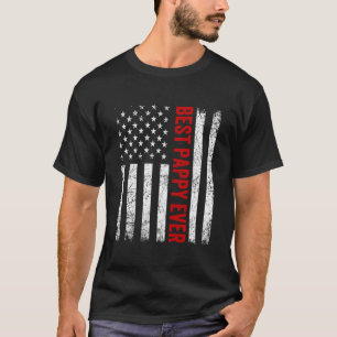 T-shirt Fête des pères du drapeau américain vintage