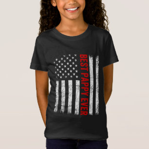 T-Shirt Fête des pères du drapeau américain vintage