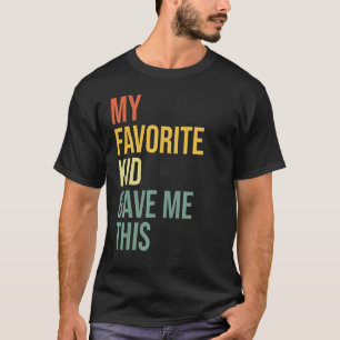T-shirt Fête des pères Du Fils Mon Enfant Préféré M'A Donn