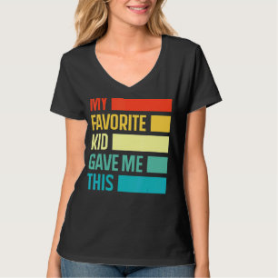 T-shirt Fête des pères Du Fils Mon Enfant Préféré M'A Donn