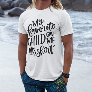 T-shirt Fête des pères enfant préférée