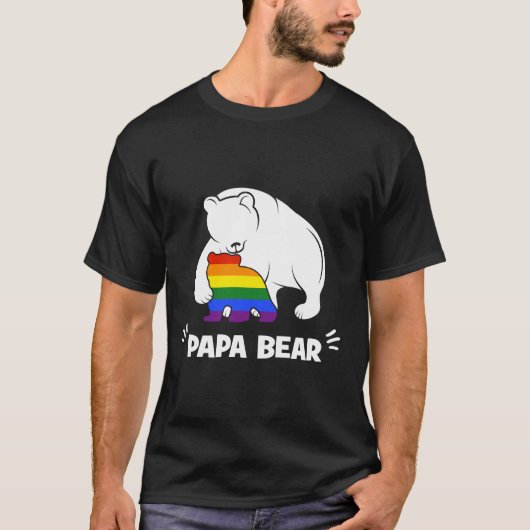 T-shirt Fête des pères gay Papa Bear (Devant)
