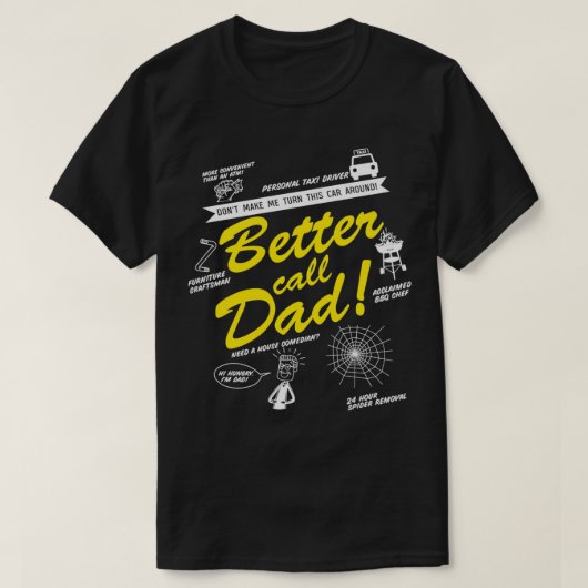 T-shirt FÊTE DES PÈRES Geeky Papa Hipster Papa Funny Papa  (Design devant)