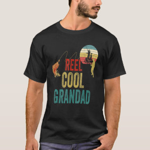 T-shirt Fête des pères grand Cool de moulins Vintage Reel