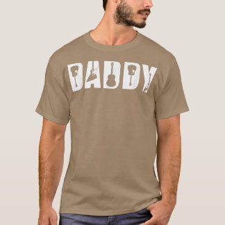 T-shirt Fête des pères Guitare Lover Best Daddy Ever Guita