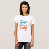 T-shirt fête des pères heureuse (Devant entier)