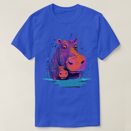 T-shirt Fête des pères Hippo (Design devant)