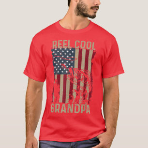 T-shirt Fête des pères Hommes Reel Cool Grandpa Ameri