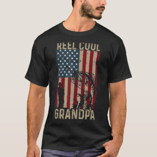 T-shirt Fête des pères Hommes Reel de pêche Cool Grandpa A