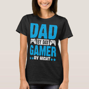 T-shirt Fête des pères Jeu Papa Jeu De Jour Jeu De Nuit