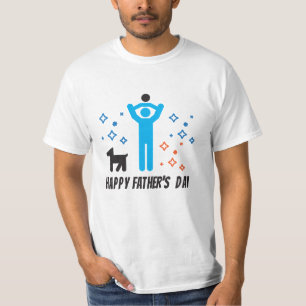 T-shirt Fête des pères joli rafraîchissement et design col