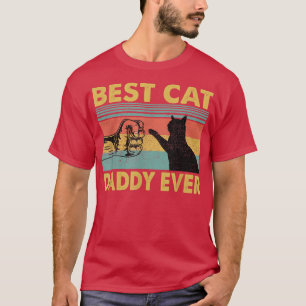 T-shirt Fête des pères Mens Cadeau Meilleur Chat Papa Jama