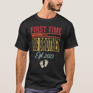T-shirt Fête des pères Mens First Time Big Brother Est 202