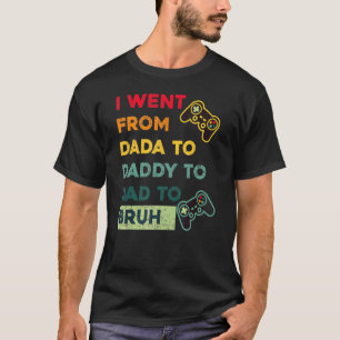 T-shirt Fête des pères Mens Gamer De Dada Daddy Papa B
