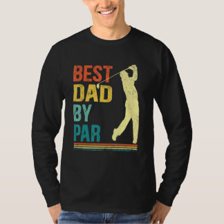 T-shirt Fête des pères Mens Meilleur Papa Par Par Golf Pou