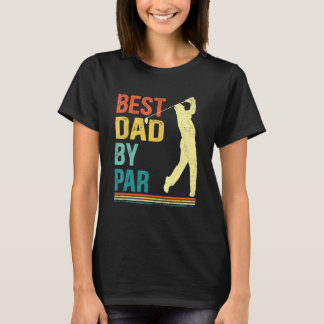 T-shirt Fête des pères Mens Meilleur Papa Par Par Golf Pou