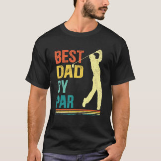 T-shirt Fête des pères Mens Meilleur Papa Par Par Golf Pou