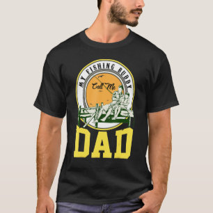 T-shirt Fête des pères Mon Époux De Pêche Appelle-Moi Papa