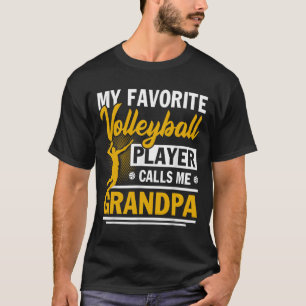 T-shirt Fête des pères Mon Joueur de Volley-ball favori ap
