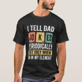 T-shirt Fête des pères nerd Papa Science Math cadeau (Devant)