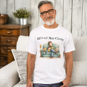T-shirt Fête des pères officielle de Champ Nap