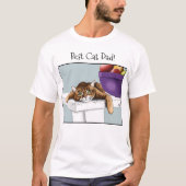 T-shirt Fête des pères Orange Tabby Chat (Devant)