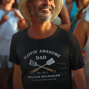 T-shirt Fête des pères papa barbecue sur mesure