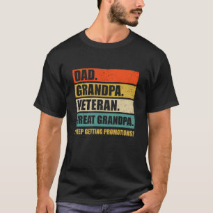 T-shirt Fête des pères Papa Grand-Père Vétérinaire Grand-P