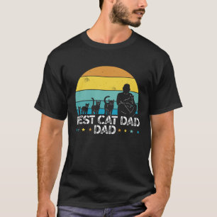 T-shirt Fête des Pères Papa Meilleur Papa Chat Ever Patern