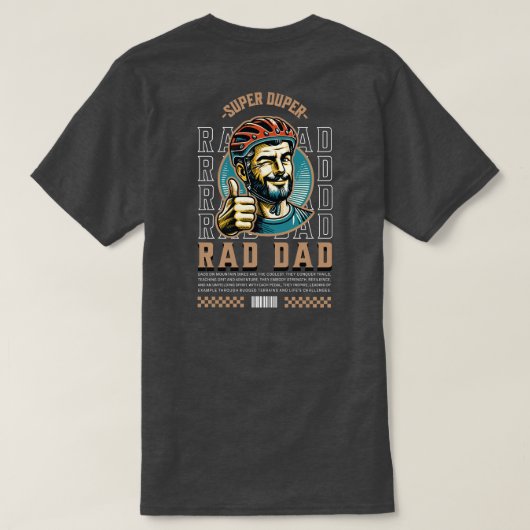 T-shirt Fête des pères papa Rad (Design dos)