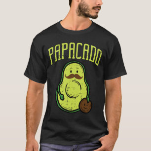 T-shirt Fête des Pères Papacado Papa Avocat Drôle Végétali