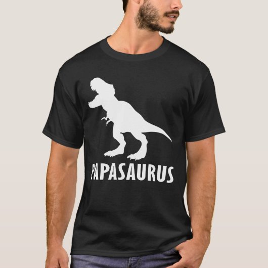 T-shirt fête des pères papasaurus (Devant)