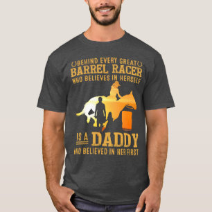 T-shirt Fête des pères père équestre, père baril