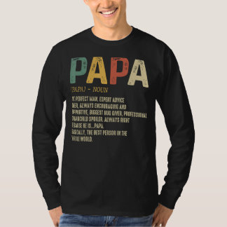 T-shirt Fête des pères Pour Hommes Papa Papa Définition Gr