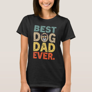 T-shirt Fête des pères Pour Papa Boston Terrier Best Chien