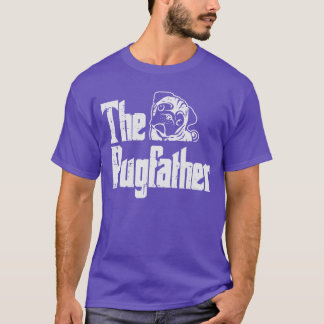 T-shirt Fête des Pères Pug Papa Pug Papa Fur Papa Papa en