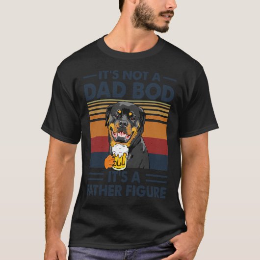 T-shirt Fête des pères Rottweiler Ce n’est pas un papa Bod (Devant)