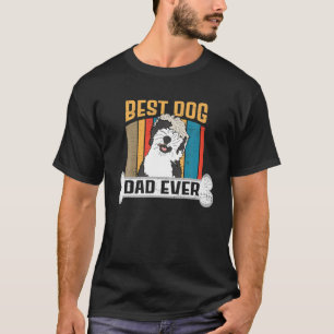 T-shirt fête des pères Sheepadoodle Amoureux des chiens