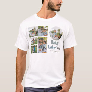 T-shirt Fête des pères simple et élégante Sweet Photo Coll
